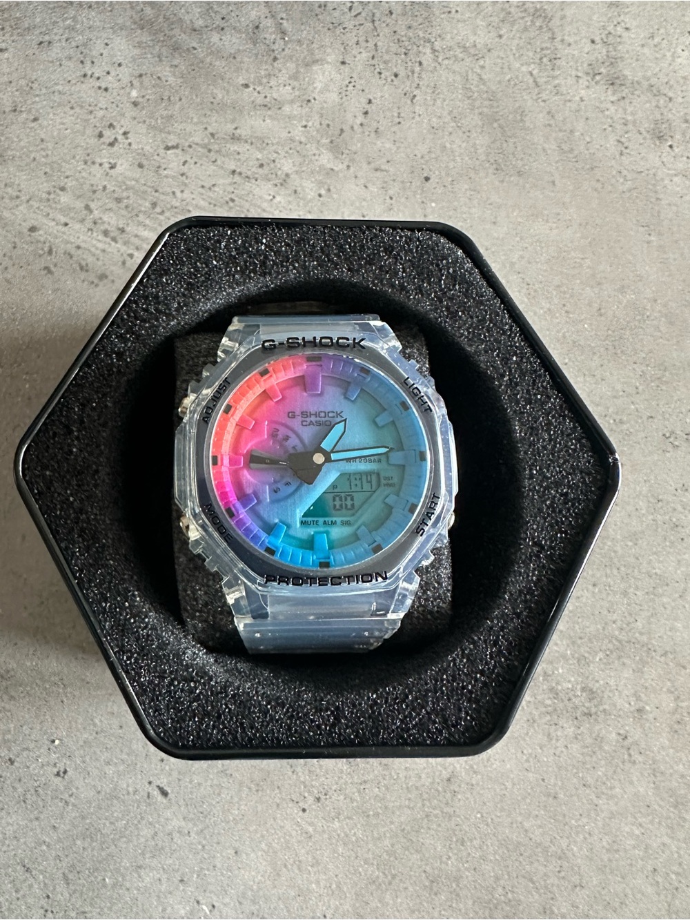 CASIO G-SHOCK GA-2100SRS-7Ajf Limited Edition Iridecent Color Rainbow Watch New